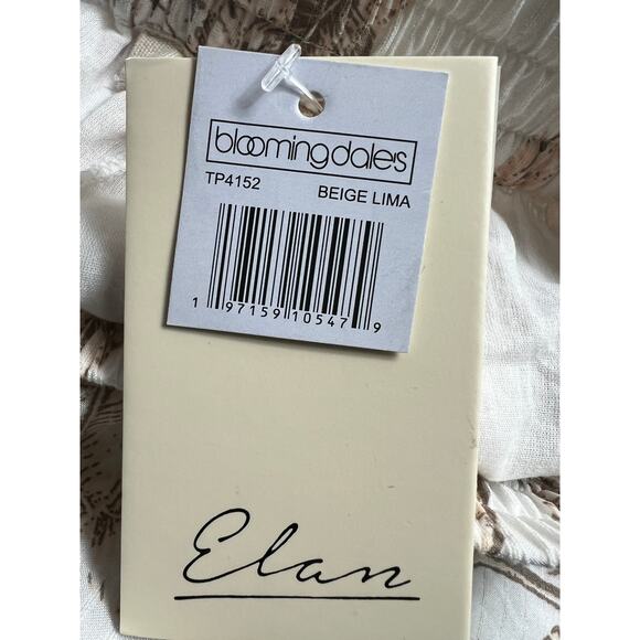 ELAN INTERNATIONAL WOMENS XLARGE TIERED PRINTED MAXI SKIRT CREAM BEIGE NEW - Picture 12 of 13